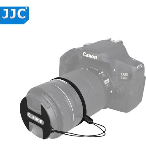 JJC Camera Lens Cap Holder Genuine Leather Keeper Clip for Canon PowerShot G1X Mark III 37mm/E-49/E-52II/E-55/E-58II Caps