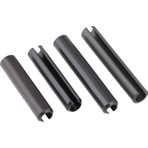 GB879 manganese steel elastic cylindrical pin 65mn open elastic pin blackening elastic pin spring pin M1.5-M5 20PCS