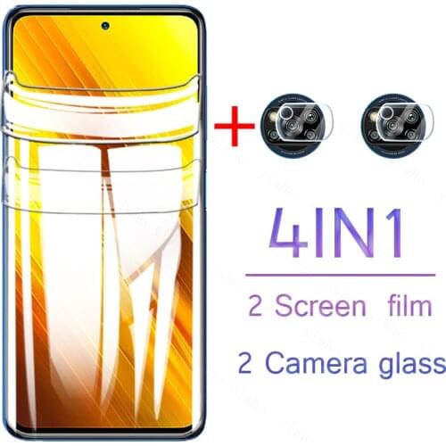 Hydrogel Film for Xiaomi Poco X3 NFC Camera Lens protective film pocophone little x3nfc poko x 3 pocox3 screen protector safety