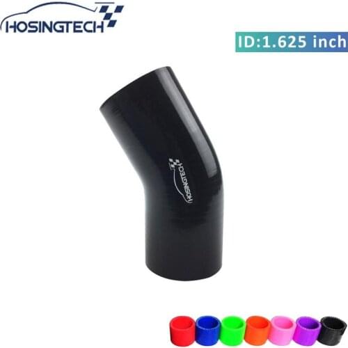 HOSINGTECH-42mm 1.625" black flexible 30degree silicone elbow air intake hose