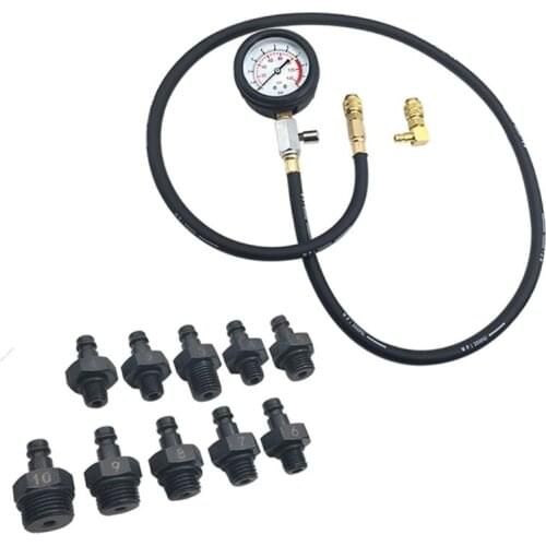 Engine Oil Pressure Test Kit Gauge Diagnostic Tester Dectector Tool Set 0-140PSI with quick coupling adaptors