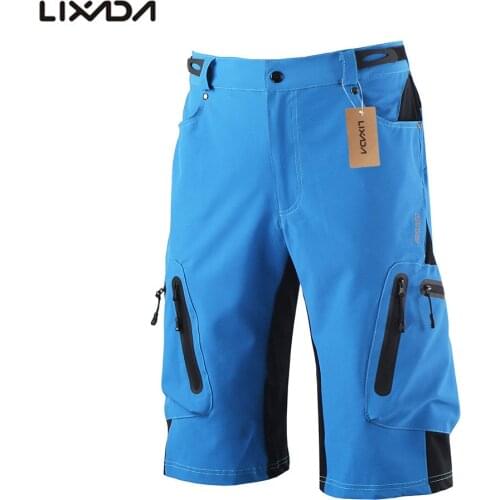 Lixada Pro Mens Mountain Bike Shorts Cycling Shorts Breathable Loose Fit For Outdoor Sports Running MTB Bicycle Short Trousers