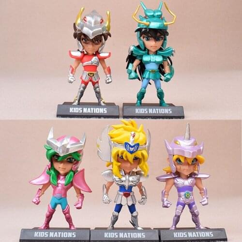 Model Lovely Bronze 5pcs Pegasus seiya v1 Hyoga Cygnus Dragon Shiryu Andromedae Shun safety cap Helmet Action Figure