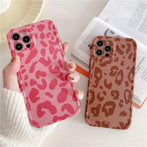 Fashion Leopard Print Soft Phone Case For iPhone 12 11 Pro Max XS Max XR X 7 8 Plus SE2020 Shockproof Bumper Back Cover