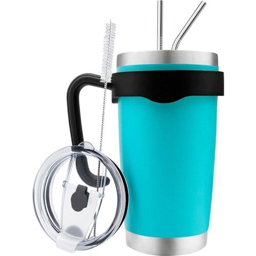 20oz Creative Fashion 304 Stainless Steel Double Walled Vacuum Insulated Travel Coffee Car Water Bottle Tumbler With Lid