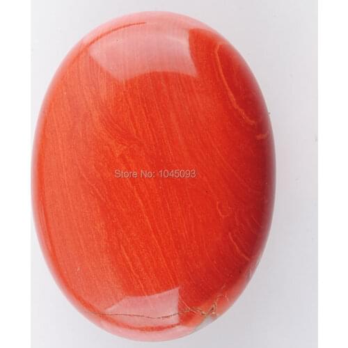 Natural Red River Jaspers Gem Stone Oval Cabochon CAB No Hole Jewelry 30x40x8MM 1PCS QU3141