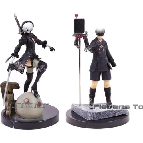 Nier Automata 2B Yorha N2 Type B 9S No.9 Type S PVC Figure Doll Collectible Model Figurine Toy