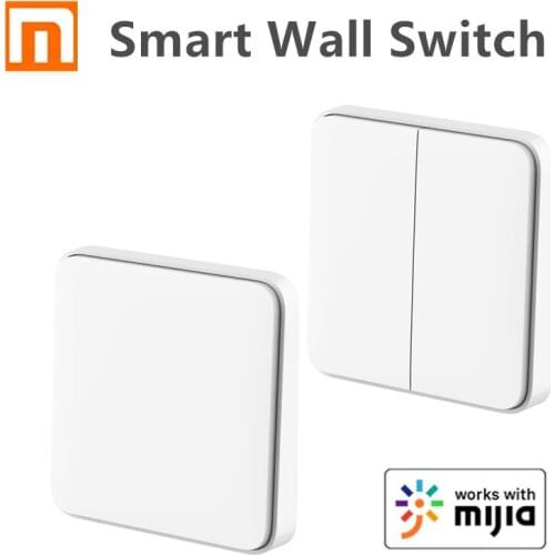New Xiaomi Mijia Smart Wall Switch Live Line Version Wall Switch OTA Upgrade Smart Linkage Works With Mihome App