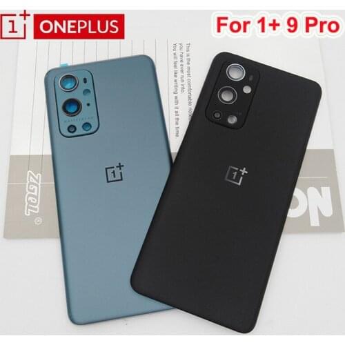 Oneplus 9 Pro Original Back Housing Cover Rear Door Battery Case For One Plus 1+ 9Pro Repair Replacement Parts With Camera Lens