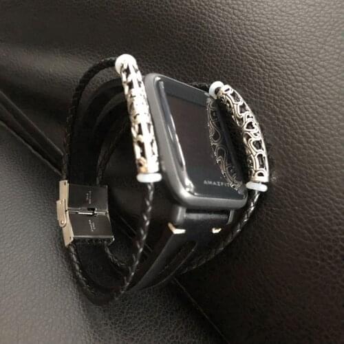 20mm Band for Amazfit Bip Strap Genuine Leather Watchband Bracelet For Xiaomi Huami Amazfit Bip Bit Lite Youth Watch Accessories