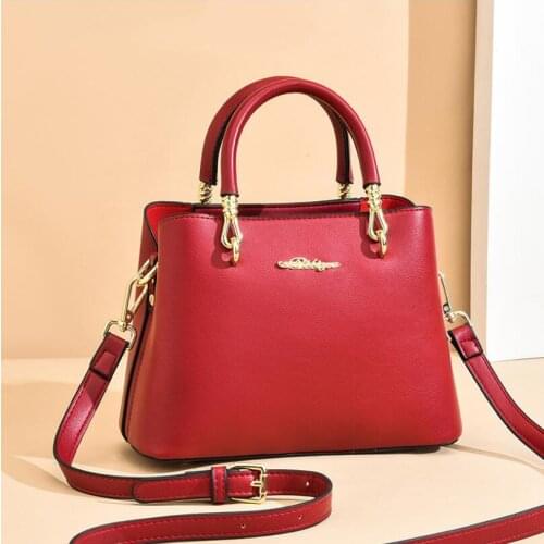 High-Quality Luxury Lady Bags 2021 New Ladies Handbags Fashion Elegant Ladies Shoulder Messenger Bag Designer Red Bridal Bags