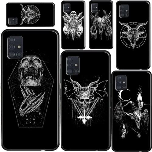 Satanic Scary Skull Case For Samsung A32 A52 A72 A12 A42 A21S A20e A02 S A10 A20 A40 A50 A70 A11 A31 A51 A71