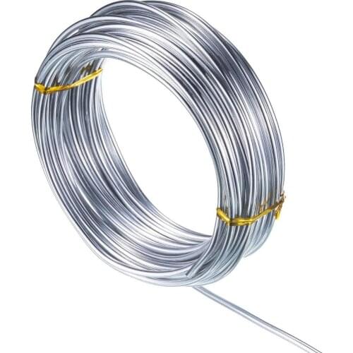 Silver Aluminum Craft Wire Bendable Metal Craft Wire For Making Dolls Skeleton DIY Crafts Soft Aluminum Wire Soft Easy To Bend