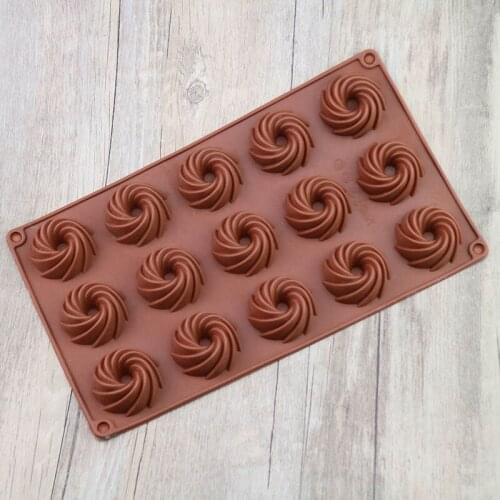 15-Cavity Silicone Reusable Coffee Doughnut Cookie Model Multi Purpose Kitchen Supplies DIY Baking Tools