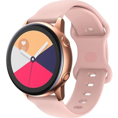 22mm 20mm Silicone strap for Samsung Galaxy watch 3 46mm/Active 2 42mm/Huawei watch GT GT2 for Amazfit Bip band