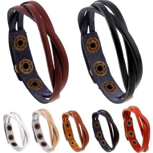 Tuhai Men's Leather Bracelets