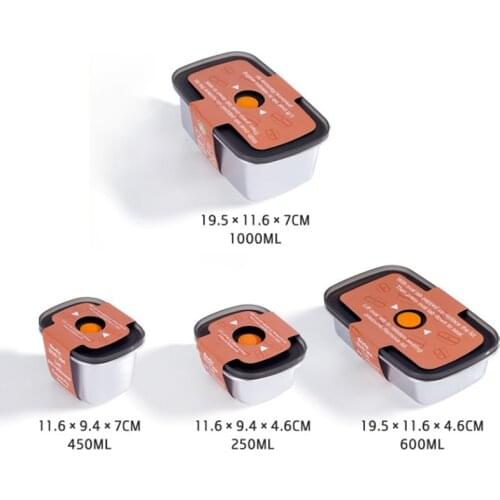 304 Stainless Foodsave Fresh Food Vacuum Storage Container Insulated Lunch Bag For Food Preservation And Moisture Prevention