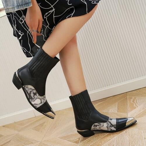 Zapatos De Mujer 2021 Botas for Women Shoes Martin Boots Winter Retro Casual Short Boots Thick Soled Heel Plus Size34-48 0211-2