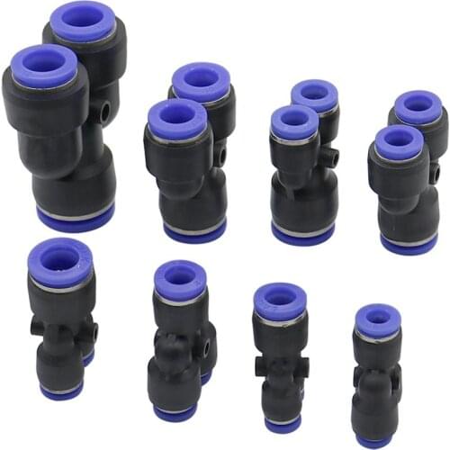 10Pcs Garden 4/6/8/10/12/16mm Y Shape Slip-lock Reducing Quick Connector Mist Cooling Atomization System Fast Access Joints