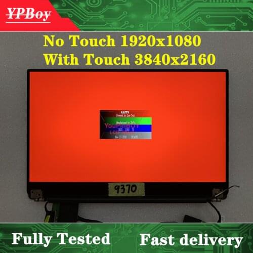 13.3" Original For Dell XPS 13 9370 P82G001 LCD Touch Screen assembly display 1920*1080 FHD 3840*2160 UHD silver Fully Tested