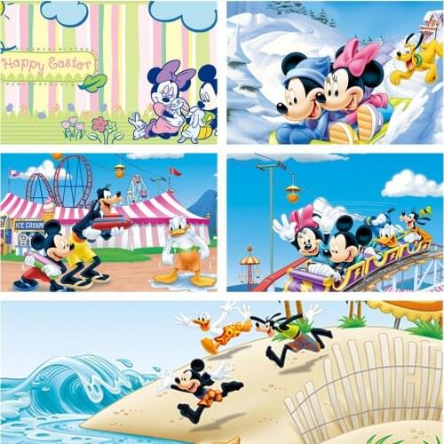 Disney diamond painting diy 5D Mickey and Donald Duck poster watercolor cross stitch kit picture family decoration children gift