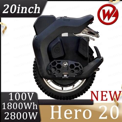 Begode Hero 20 Unicycle Hero20 Off-road Gotway 2800W Electric Unicycle 100V 1800Wh GW Balance Monowheel