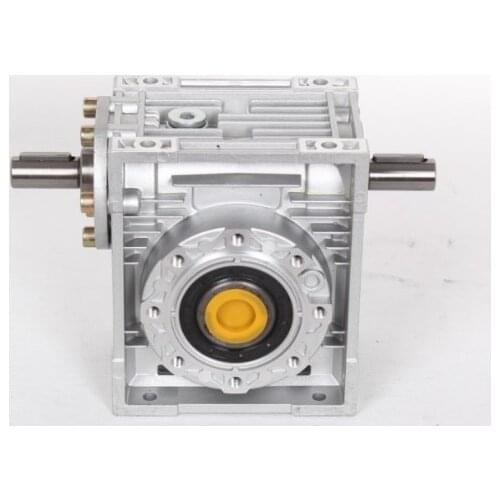 Worm reducer NRV075-VS double extension shaft 24 mm ratio 5: 1-100: 1 90 degree worm reducer Speed reducer