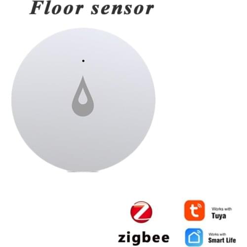 Tuya ZigBee Water Sensor Leak Detector Support Gateway Smart Life APP Overflow Security Alarm Flood Home Alarm Water Leakage