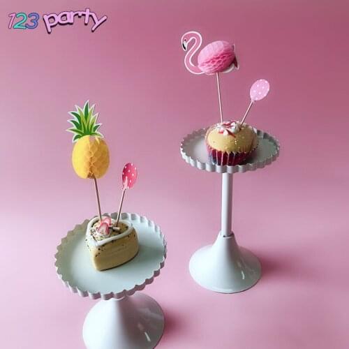 Flamingo Pineapple Balloon Series Cake Flag Childrens happy Birthday Party Decoration wedding cake topper cupcake wrapper