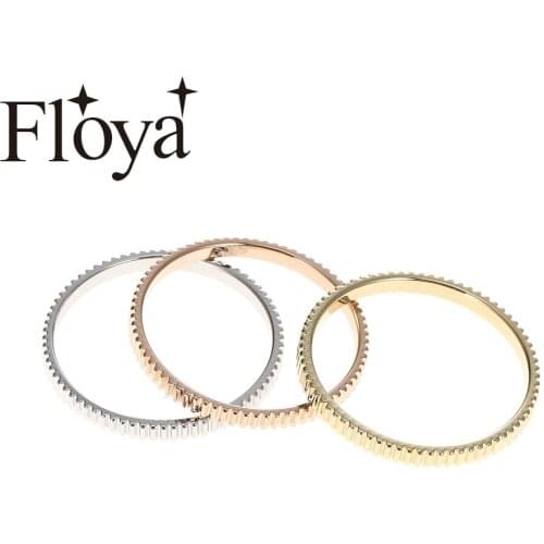 Floya Spinner Gear Inner Rings Releas Copper Women Stainless Steel Base Accessories Combination Interchangeable Ring Bague