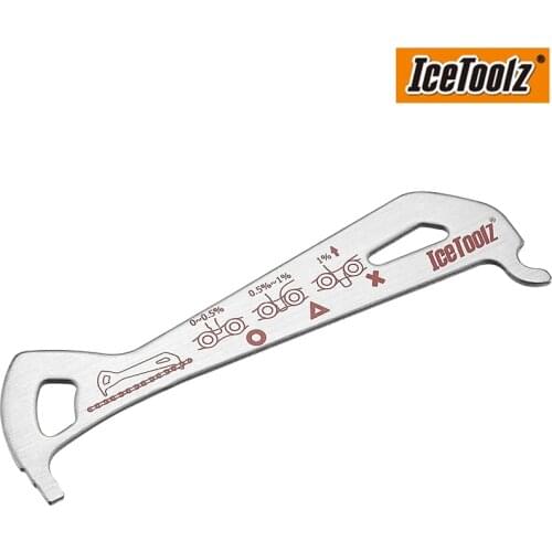 Icetoolz 62C4 Go/No-go Chain Checker MTB Road Bicycle Repair Tools Stainless Steel Bike Chain Wear Indicator Checker