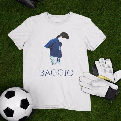 Italian football player Di baggios T-Shirt Design Unisex Softstyle T-Shirt.roberto baggio,italy,baggio,soccer,football,world cu