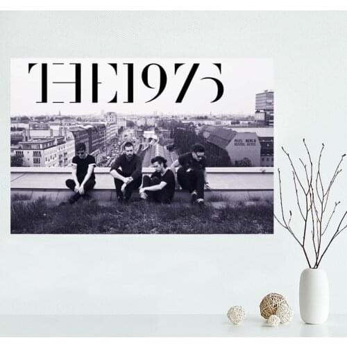 Nice The 1975 Band Poster Custom Canvas Poster Art Home Decoration Cloth Fabric Wall Poster Print Silk Fabric