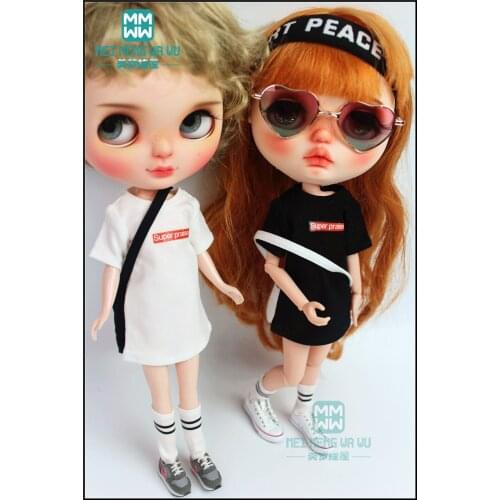 1/6 blyth doll clothes Accessories fashion print t-shirt for 30cm Azone Blyth doll