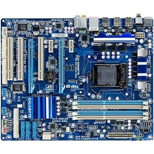 For Gigabyte GA-P55A-UD3 Original Used Desktop Motherboard P55A-UD3 P55 Socket LGA 1156 DDR3 ATX On Sale