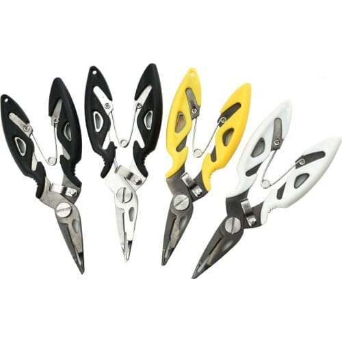 Stainless steel luer pliers multi-function fishing pliers fishing line pliers unhooking pliers control fish fishing supplies