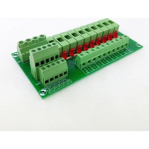 Fuse Module,10 Position Fuse Panel Mount Power Distribution Module Board