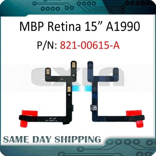 New for Macbook Pro Retina 15" A1990 Touchbar Mic. Microphone Flex Cable 821-00615-A 2018 2019 Year EMC 3215 EMC 3359