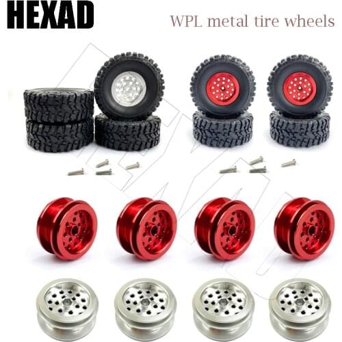 Upgraded Spare Parts Metal Wheel Rim for 1/16 WPL Henglong B1 B14 B16 C14 C24 B24 B26 B36 Ural Q60 Q61 Q62