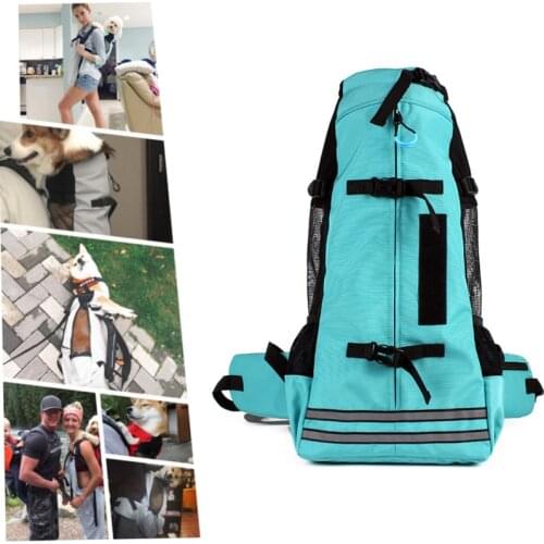 Dog Carrier Outdoor Bag for Small Medium Dogs Corgi Bulldog Backpack Reflective Dog Travel Bags Pets Products Carrier Backpack