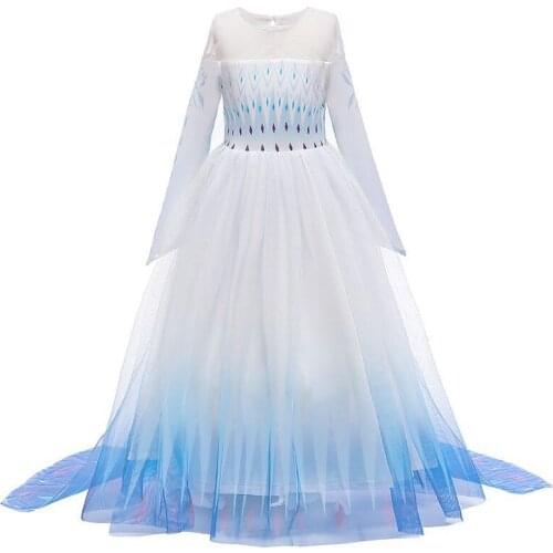 Disney Aisha Princess dress new childrens clothing Frozen 2 Aisha Princess dress costume girls mesh dress