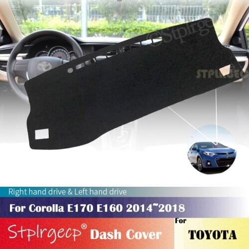 For Toyota Corolla E170 E160 2014 2015 2016 2017 2018 Anti-Slip Dashboard Cover Protective Pad Car Accessories Sunshade Carpet