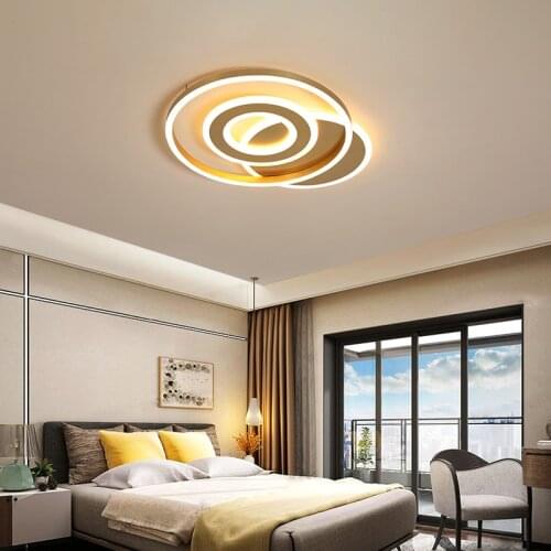 Remote Dimmable Modern LED Ceiling lights For Living Room Bedroom Indoor LED Ceiling Lamps Surface Mount Panel lighting