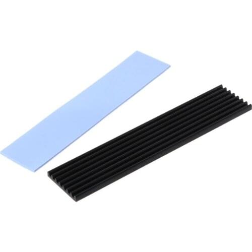 1Set Heatsink Heat Dissipation Radiator M.2 NGFF Cooling Heat Sink Heat Thermal Pads for M.2 NGFF 22110 PCI-E NVME SSD