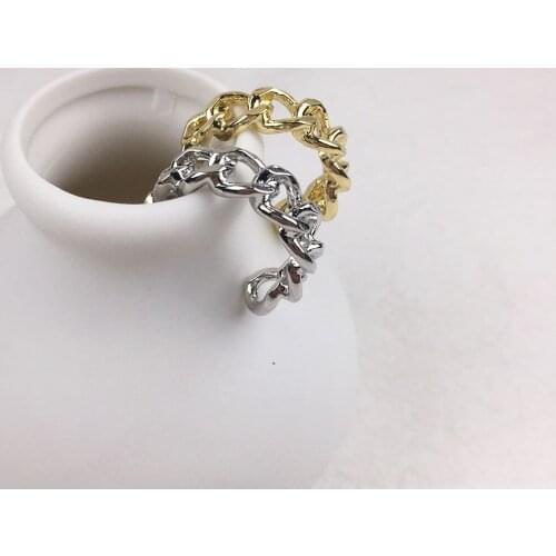 Eruifa 6pcs 20mm Chain Earring Stud Hoop Connctor Gold/Silver Plated Zinc Alloy Jewelry DIY Necklace Bracelet Earrings