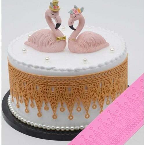 Fondant Cake Lace Crown Silicone Mold Fondant Cake Decorating Tools Crown Lace Silicone Mat