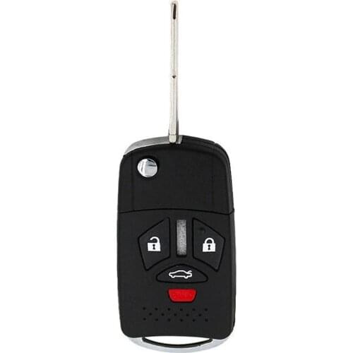 Folding 4 Buttons Flip Remote Key Shell Case Cover Blade for Mitsubishi Galant