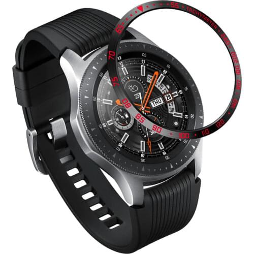 Fashion For Samsung Galaxy Watch 42MM/46MM/Gear S3 Frontier Bezel Ring Adhesive Cover Smart Watch Accessories Anti Scratch Metal