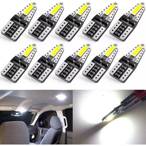 10pcs Canbus T10 LED W5W 194 Clearance Parking Light Bulb for Nissan Qashqai J10 J11 Note Tiida x trail T31 T32 Juke Leaf Teana