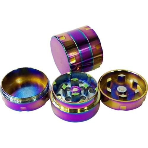 3-layer Aluminum Manual Hand smoking Accessories Dry Herb Herbal Weed Tobacco Hemp Pepper Pot Spice Mill Grinder Crusher Machine